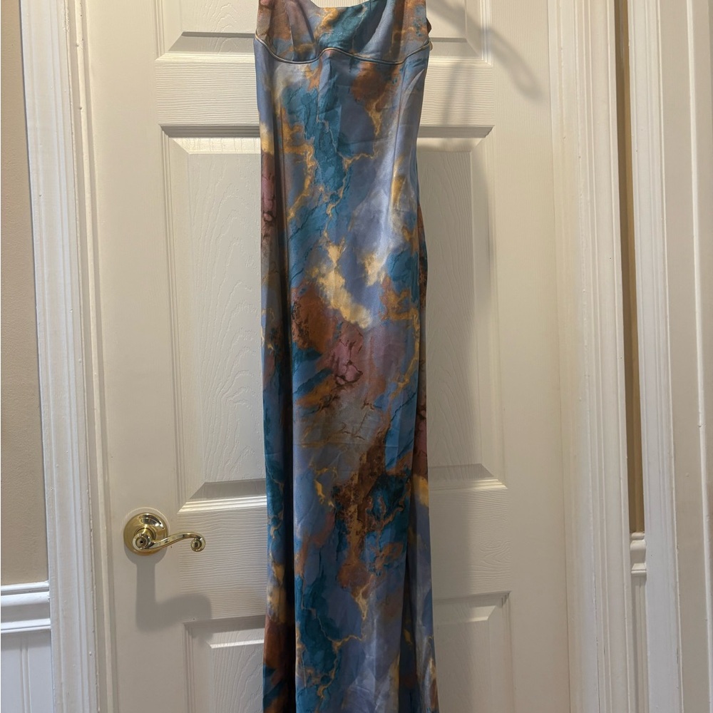 Elegant Multicolor Maxi Dress